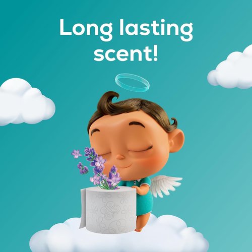 Angel Soft Toilet Paper - Fresh Lavender Scent - 8 Mega Rolls (32 Regular Rolls) - Soft & Strong