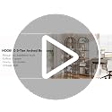 Rustic Brown 5-Tier Open Bookshelf - Industrial Arched Wooden Storage Shelf