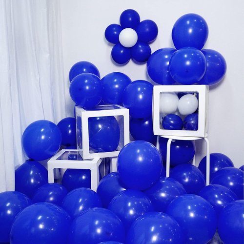 FOTIOMRG Royal Blue Balloons - 12 Inch Helium Quality Latex for Birthday, Graduation & Baby Showers | 50 Pack