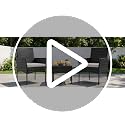 DUMOS Outdoor Wicker Bistro Set - 3-Piece Patio Furniture Set, Black, Weather-Resistant