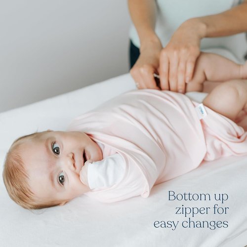 HALO Micro-Fleece Sleepsack Swaddle - 3-Way Adjustable Blanket for Newborns | Daisy, TOG 3.0, 0-3 Months