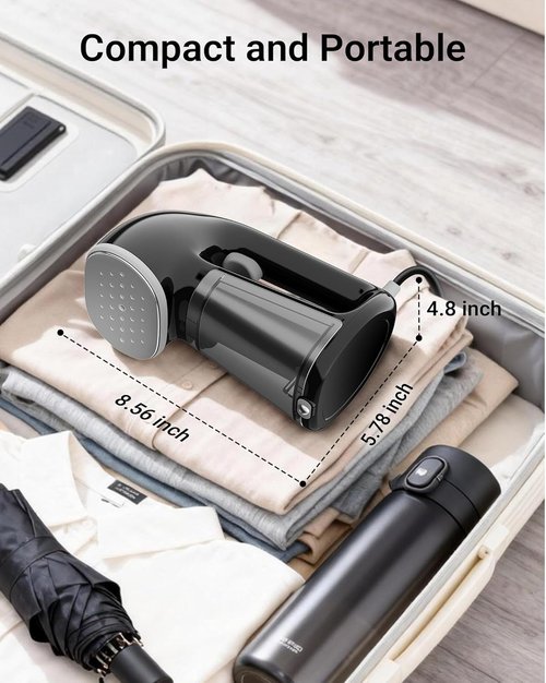 Bear Steamer Handheld Garment Steamer - 1500W Fast Heat-Up, 240ml Tank, Portable for Home & Travel