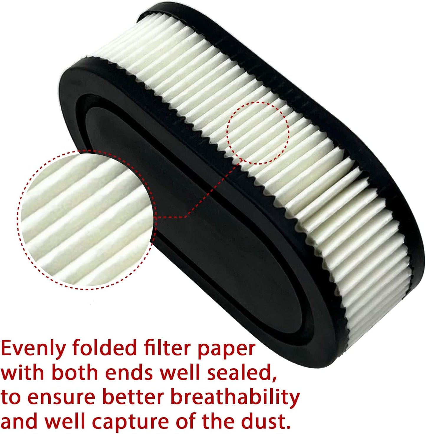 Troy-Bilt Air Filter with Spark Plug - Compatible with TB110, TB115, TB200, TB230, TB330, TB370 | Fits BS 550E, 500EX, 625, 575EX Engines