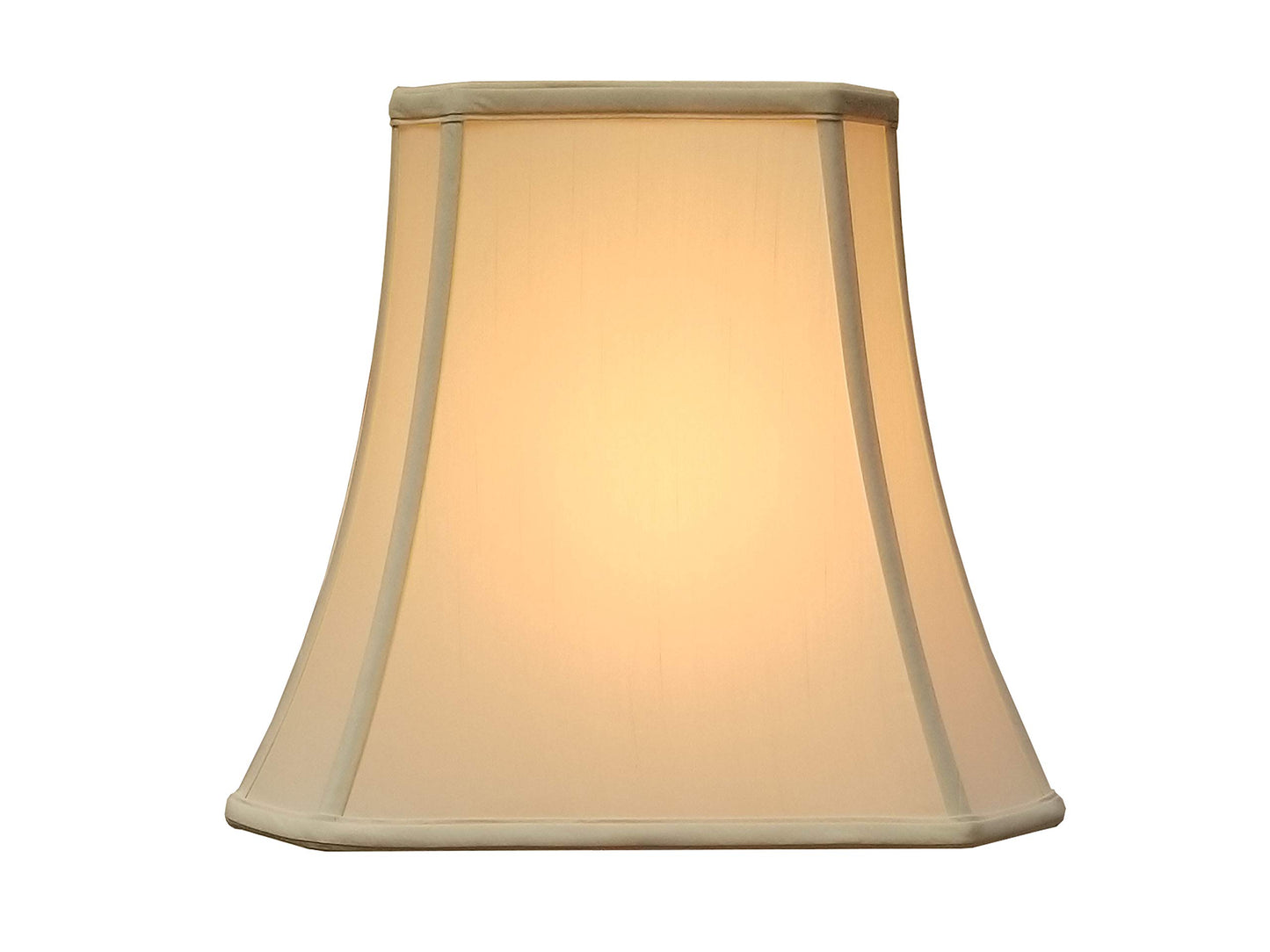 Royal Designs Rectangle Cut Corner Lamp Shade, Eggshell, (4 x 6) x (7 x 10) x 8.25