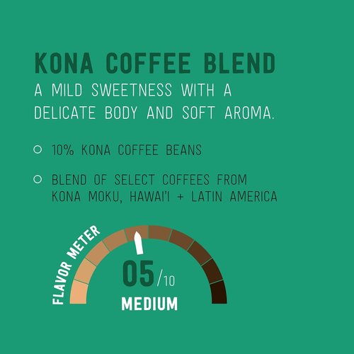Happy Belly - Medium Roast Kona Blend Coffee Pods | Compatible with Keurig 2.0, 100 Count