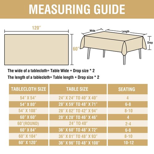 H.VERSAILTEX Linen Table Cloths Rectangle 60 x 120 Inch Premium Tablecloth Spill-Proof Waterproof Table Cover for Dining Buffet Feature Extra Soft and Thick Fabric Wrinkle Free, White