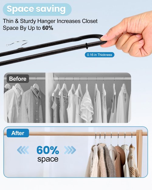 HGYZE Velvet Pants Hangers with Non Slip Bar, 20 Pack Felt Trouser Hanger, Perchas Terciopelo, Percha para Pantalones with 360° Swivel Hook for Spaghetti Strap Dresses, Shorts, Jeans, Slack, Black