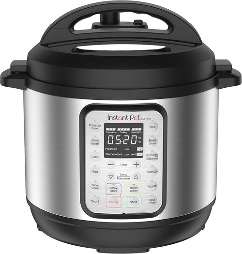 Instant Pot Duo Plus 9-in-1 Electric Pressure Cooker - Versatile Cooking with 800+ Recipes | Stainless Steel, 3 Quart
