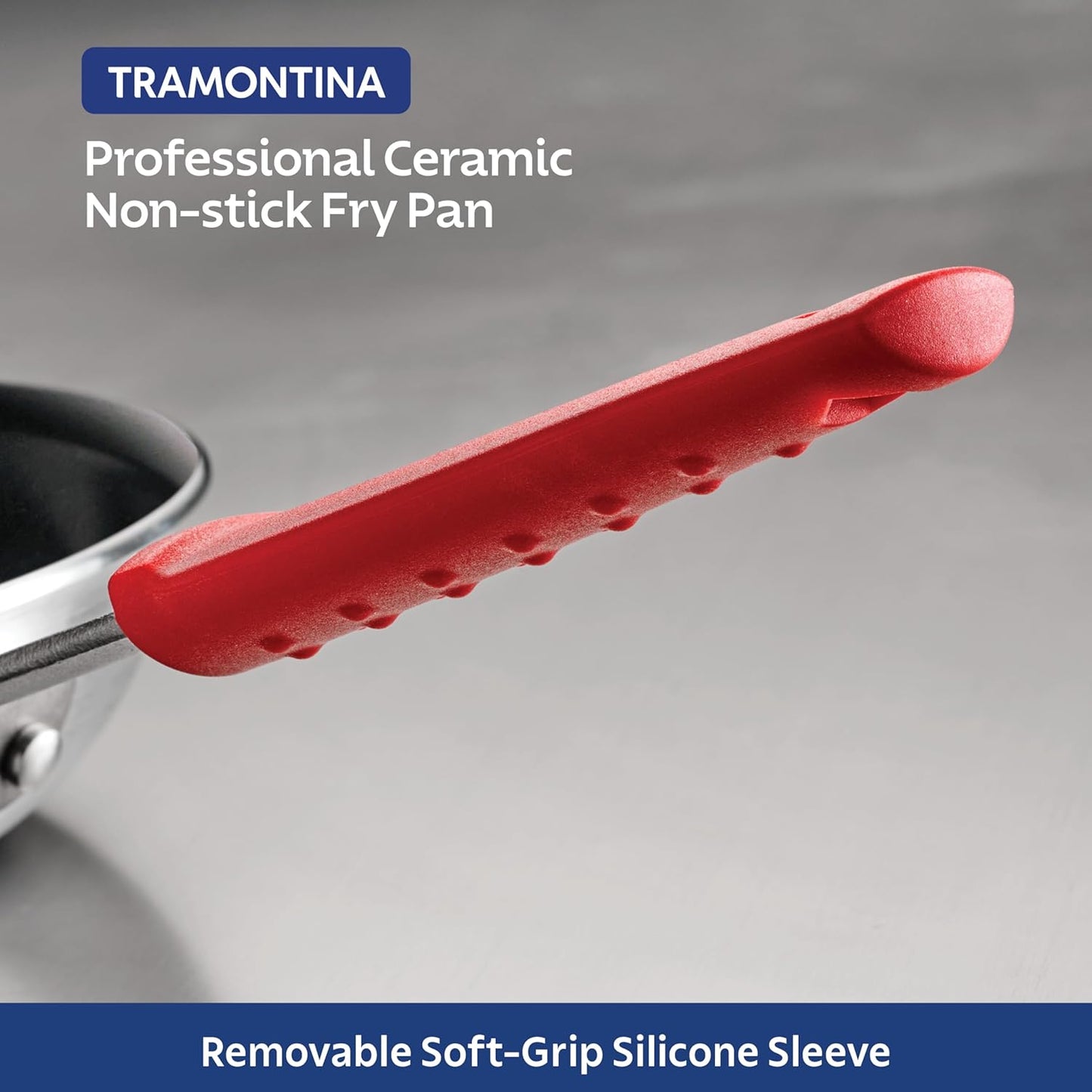Tramontina Professional 10-Inch Ceramic Nonstick Frying Pan - Heavy-Gauge Aluminum Skillet | Dishwasher & Oven Safe, Black