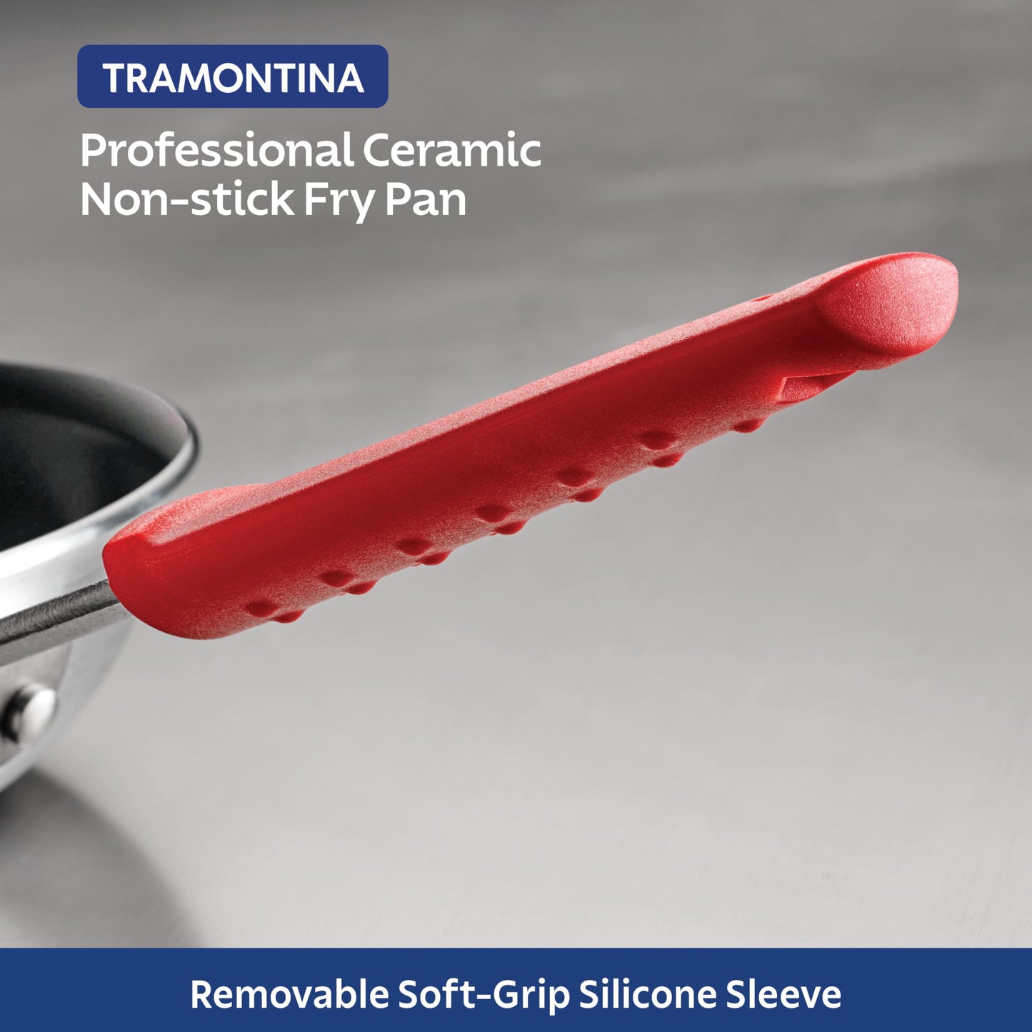 Tramontina Professional 10-Inch Ceramic Non Stick Frying Pan, Heavy-Gauge Aluminum Skillet with Ceramic Nonstick Coating, Dishwasher and Oven Safe, Black