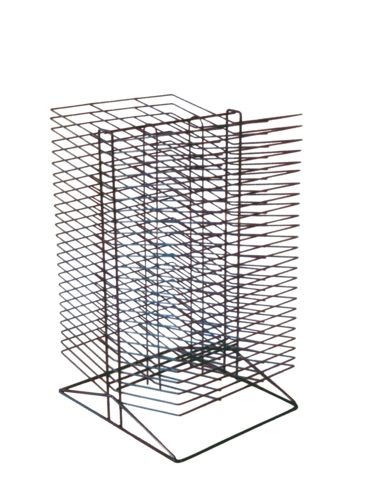 Sax All-Steel Double Sided Wire Drying Rack, 50 Shelves, 17 x 20 x 30 Inches, Steel, Black - 216782