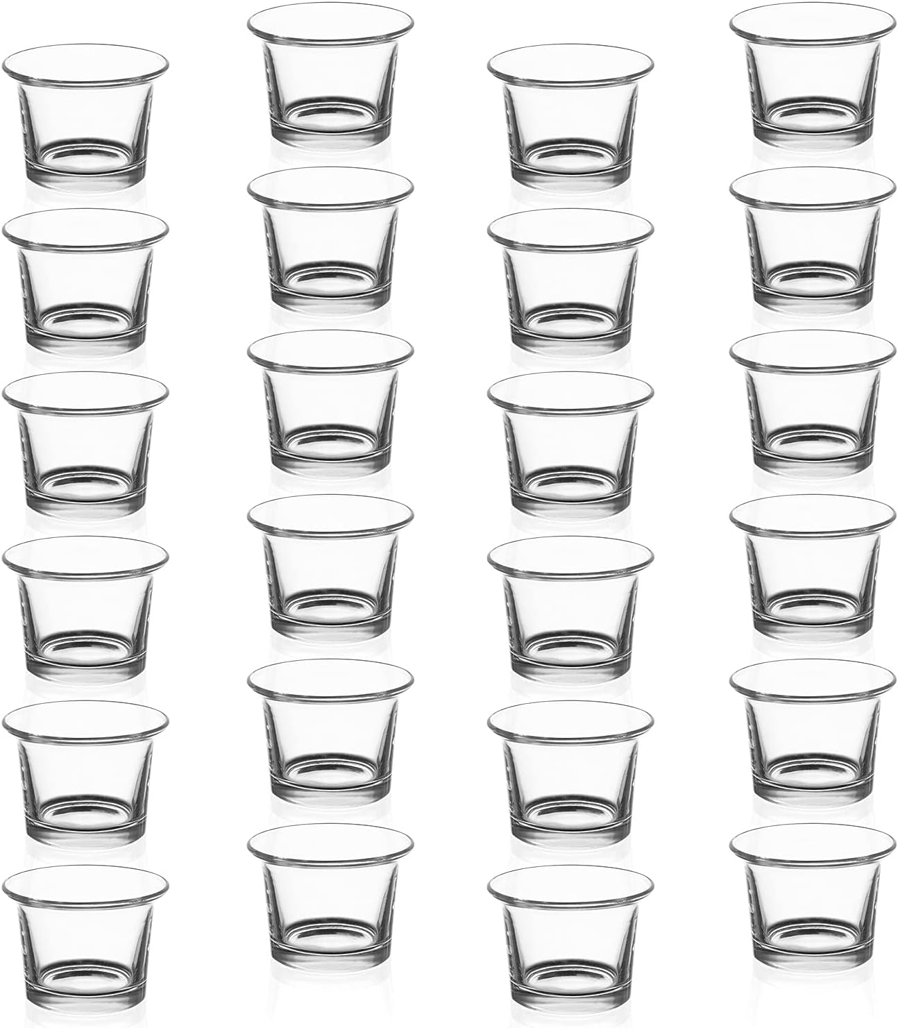 Hanging Oyster Glass Candle Holders - Set of 12 for Weddings & Home Decor