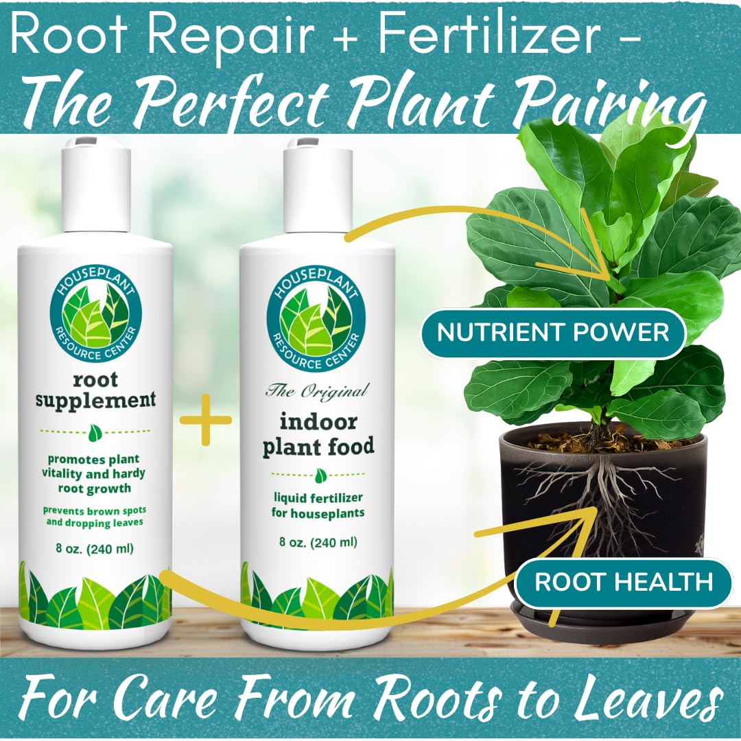 Root Rot Repair - Houseplant Recovery Drops for Overwatering & Shock | Heals Roots & Prevents Yellowing (8 oz)