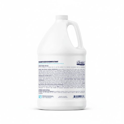 BRIOTECH Sanitizer Disinfectant Hypochlorous, Kill 99.99% of Viruses & Bacteria, Control Mold, Eliminate Odor, Gentle for Nursery & Play Rooms, Food Contact Surface Sanitizer, 1 Gallon Refill