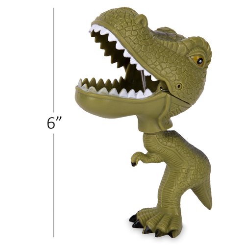 ArtCreativity Mini Dinosaur Grabber Toys - Set of 12 Small Grabbers - Orange and Green Dinosaur Toys for Kids - Fun T-Rex Dinosaur Party Favors for Boys - Dino Party Supplies Ages 3 Plus