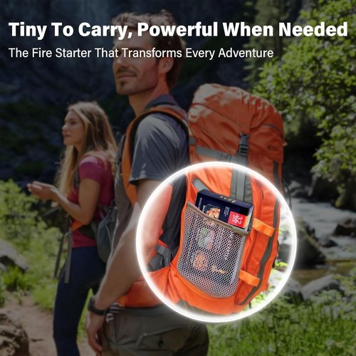 HGD Fire Starter - Mini Natural Fire Starters for Campfires & BBQ Grills | Water Resistant Sticks
