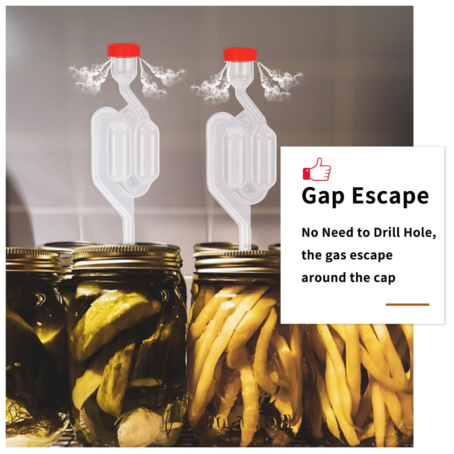 Zazolyne 5Pack Fermentation Airlock,Twin Bubble Fermenting Improved High Transparency S Shape with 10pcs Grommets Drilled 3/8’’ Hole
