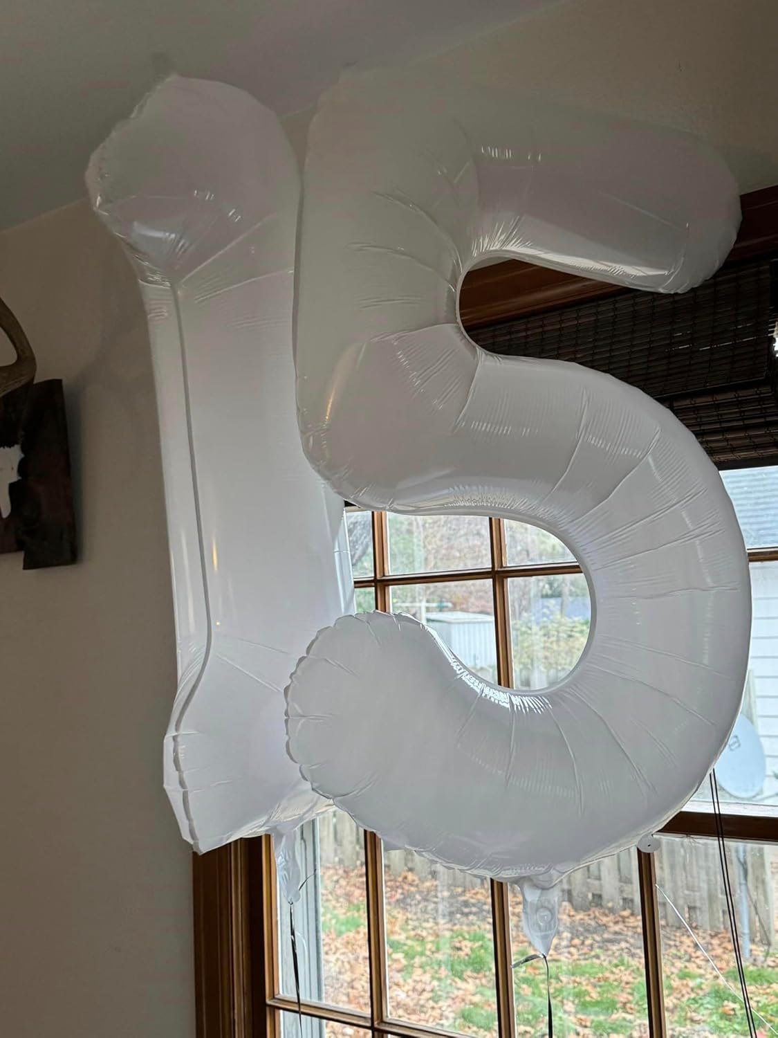Translucent 40-Inch White Number 1 Balloon by [Brand Name] - Perfect First Birthday Decoration for Kids