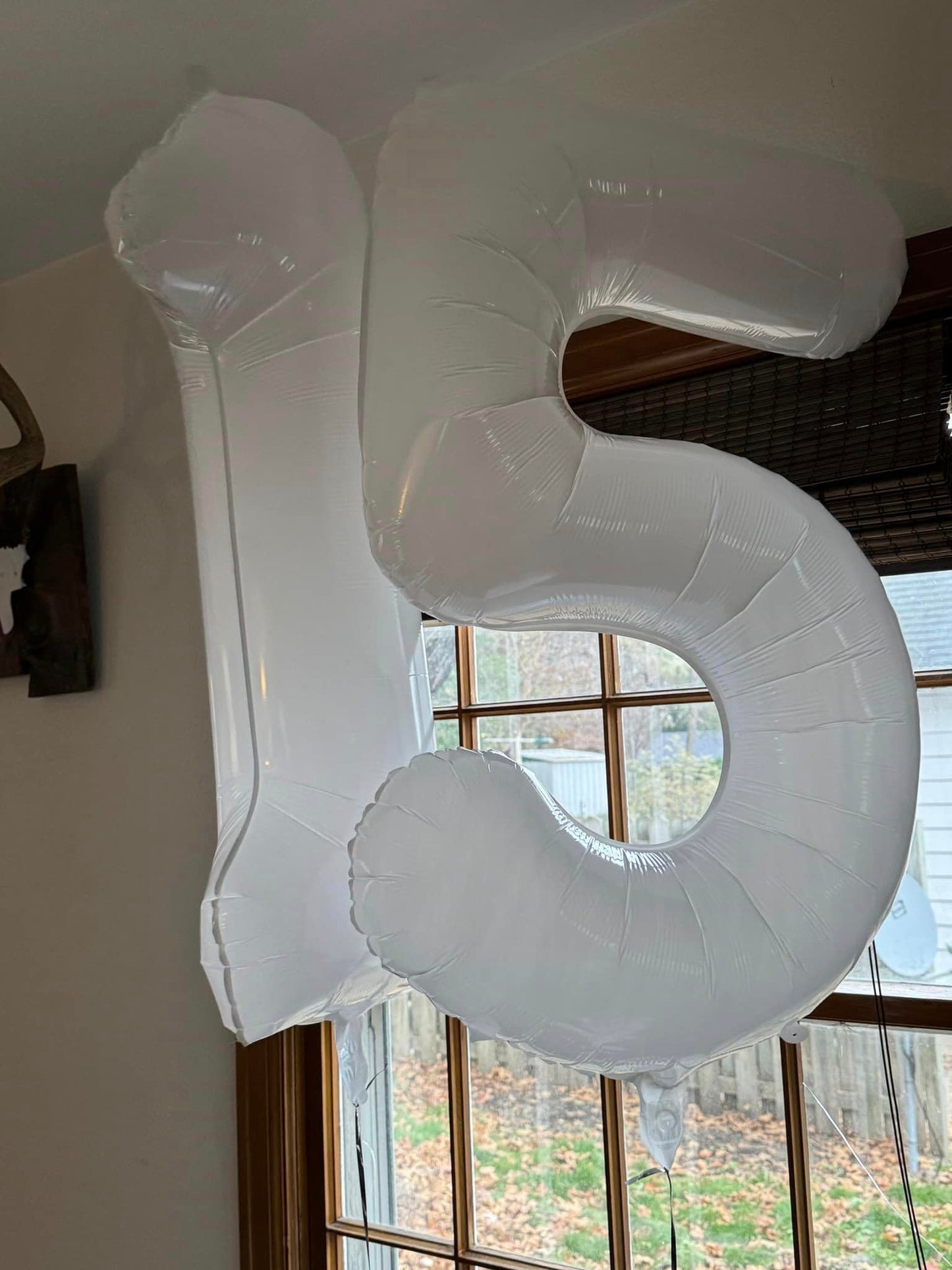 White Number 15 Balloon 40 inch, 15 Number Balloons, 15th White Birthday Decorations for Girls Boys 15 Year Old Party Supplies
