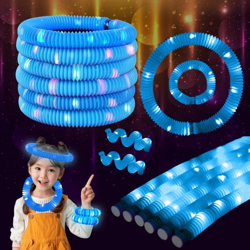 ERGDUTNK Blue 12PCS Glow Sticks Stocking Stuffers Party Favors-Glow in The Dark Party Supplies for Kids and Adults, Perfect for Festivals, Birthday Parties, Raves, Concerts, and Camping Decorations