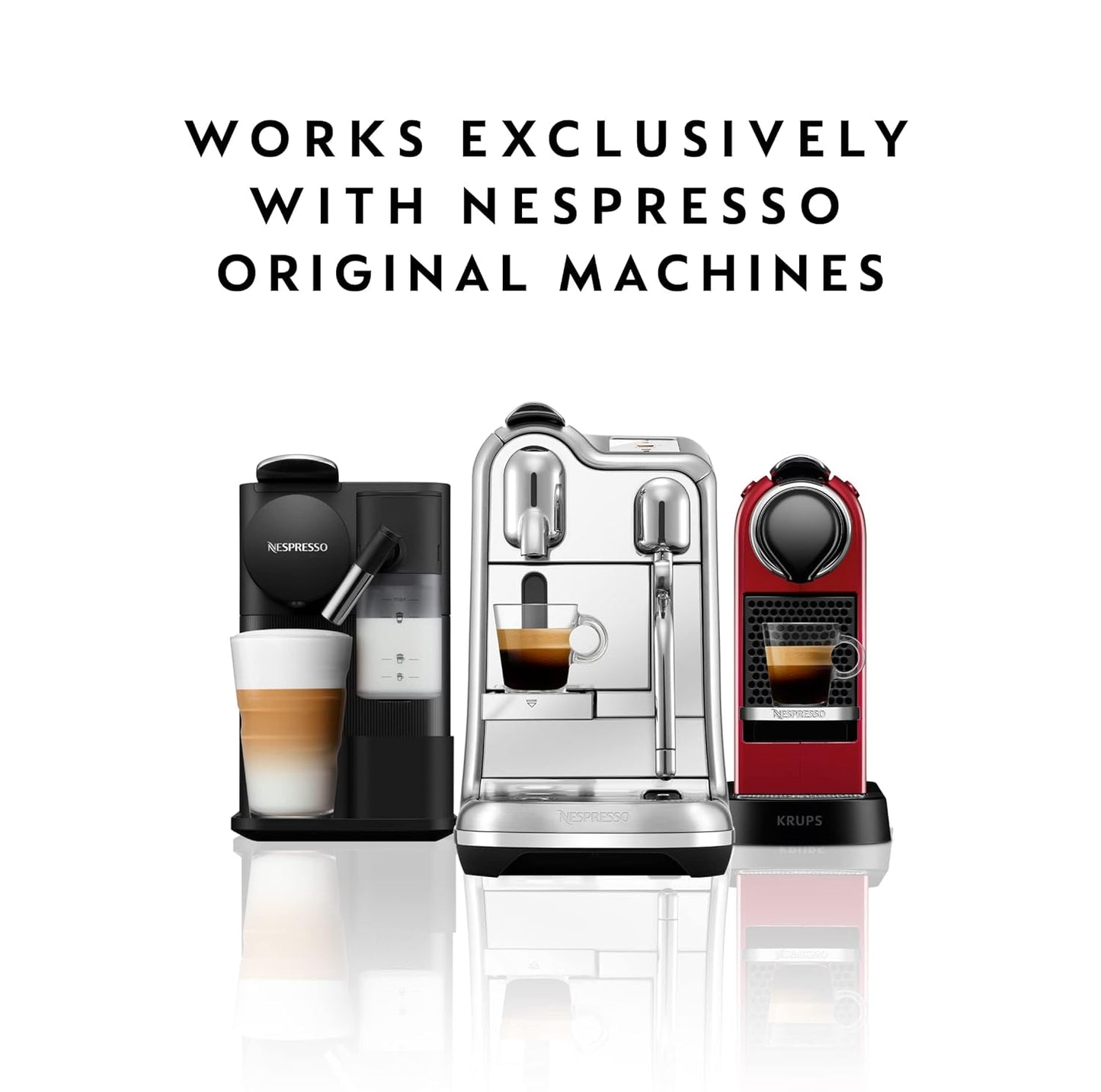 Nespresso Cape Town Envivo Lungo Coffee Pods - Dark Roast Espresso, 50 Count Pack