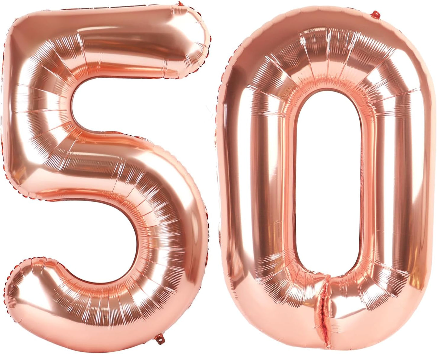 Rose Gold Number 50 Balloon - 40 Inch 50th Birthday Decorations for Men & Women