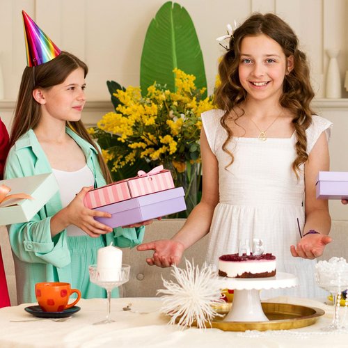 ESPVO 9 Year Old Girl Birthday Gift Happy 9th Ninth Tween Yr Cross Heart Necklace Jewelry Presents Stuff Decorations for Girls
