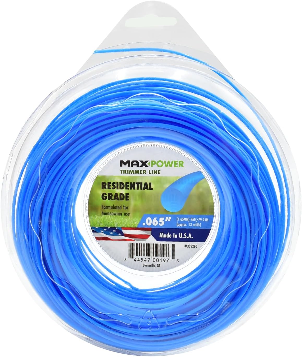 Maxpower 333265 Round Trimmer Line - .065-Inch Thickness, 260-Foot Length for Residential Use