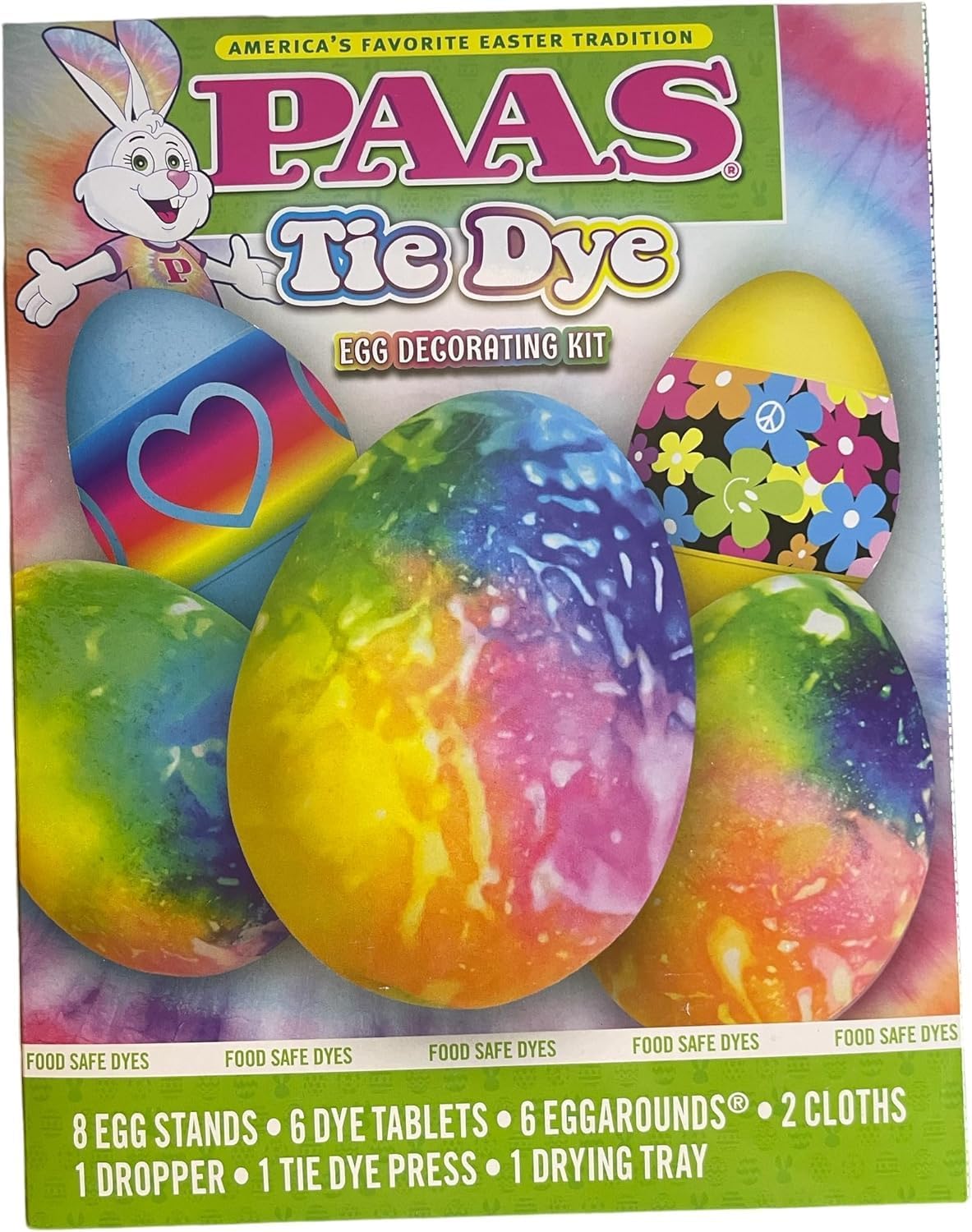 PAAS Tie Dye Easter Egg Decorating Kit - Fun & Creative Family Activity for Easter