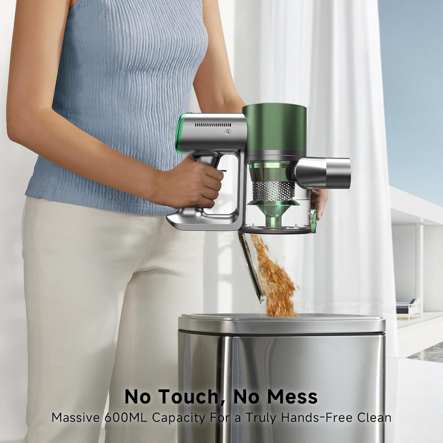 Skiennix Cordless Stick Vacuum Cleaner - Lightweight Handheld Design with 45-Minute Battery Life | Ideal for Pet Hair and Hardwood Floors