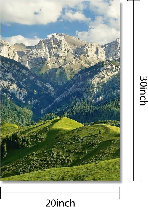 JIMUJIA Custom Canvas Art Print - Personalized Unframed Wall Decor | 20"x30" Custom Portrait for Home & Office