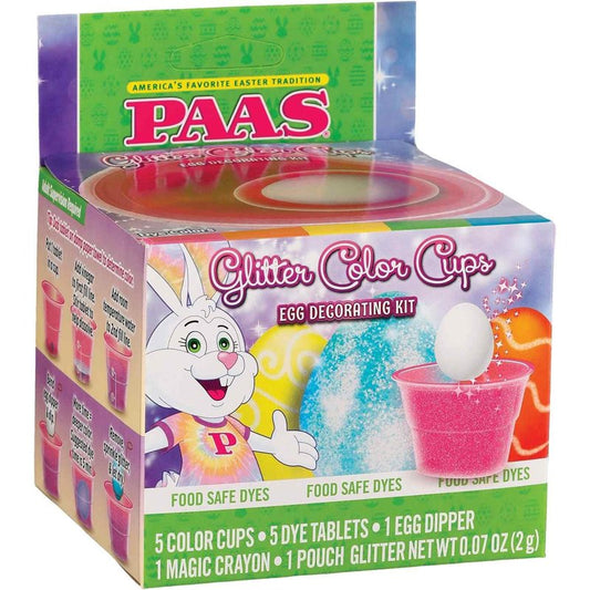 PAAS Glitter Color Cups Egg Decorating Kit - America's Favorite Easter Tradition