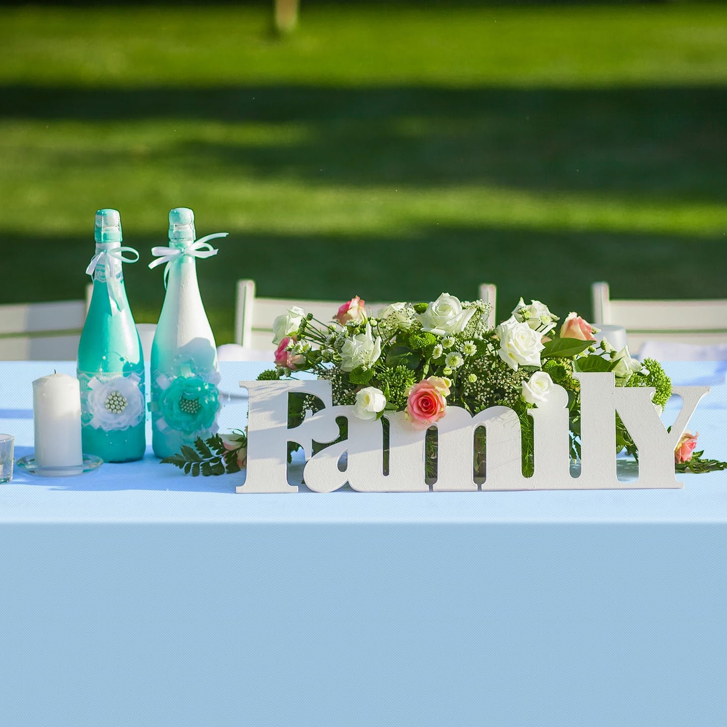 YIDAKO 6Pcs Light Blue Tablecloths,Disposable Plastic Tablecloth,Waterproof Baby Blue Rectangle Table Cover for Graduation Birthdays Weddings Anniversary Party Decorations,54 x 108 Inch