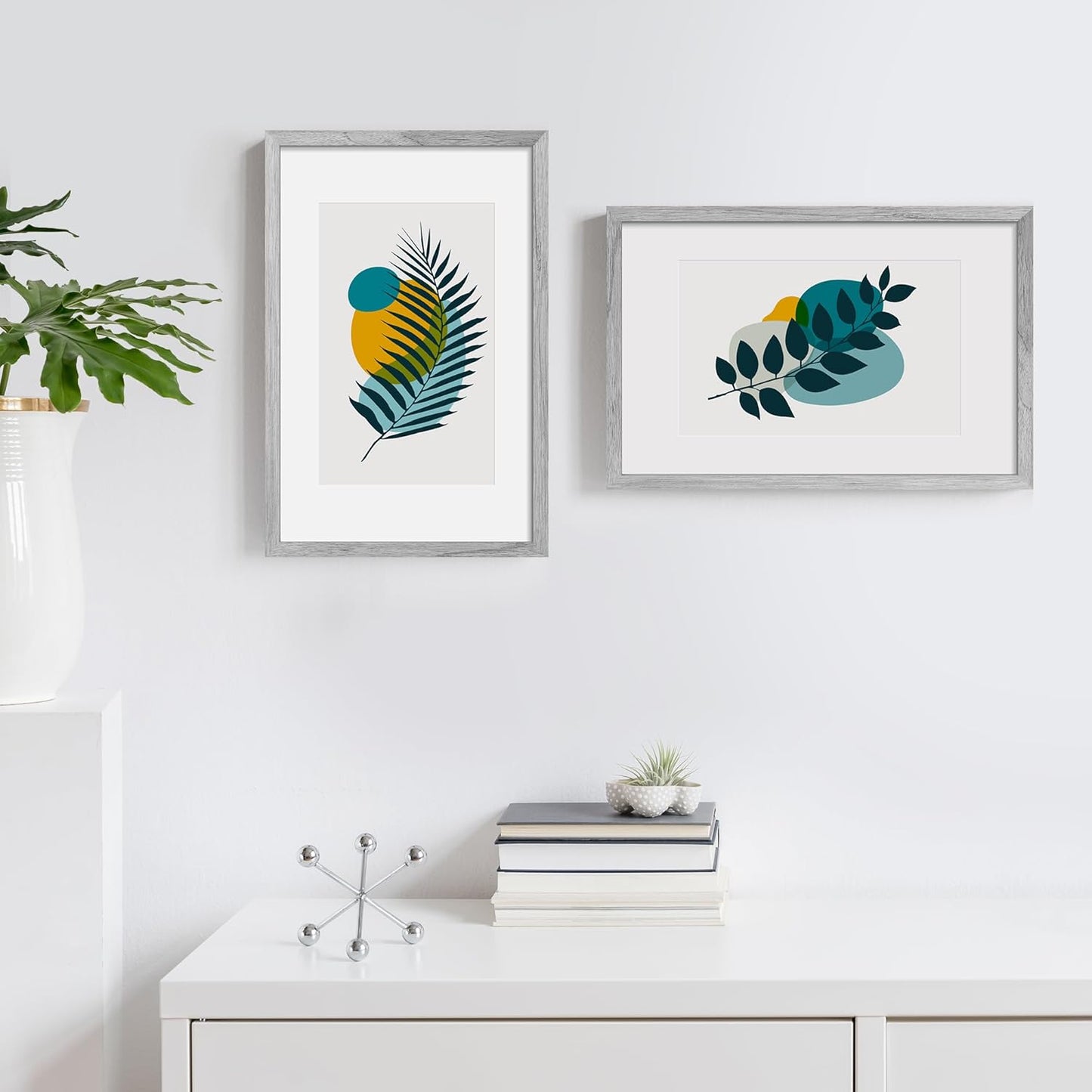Upsimples 11x17 Picture Frame - Versatile Display for 9x15 with Mat or 11x17 Without - Gray, 1 Pack