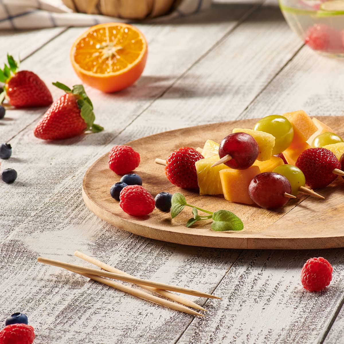 GUSTO [6 Inch - 100 Count] Bamboo Skewers for Shish Kabob, Grilling, Fruits, Appetizers, and Cocktails (Formerly Comfy Package)