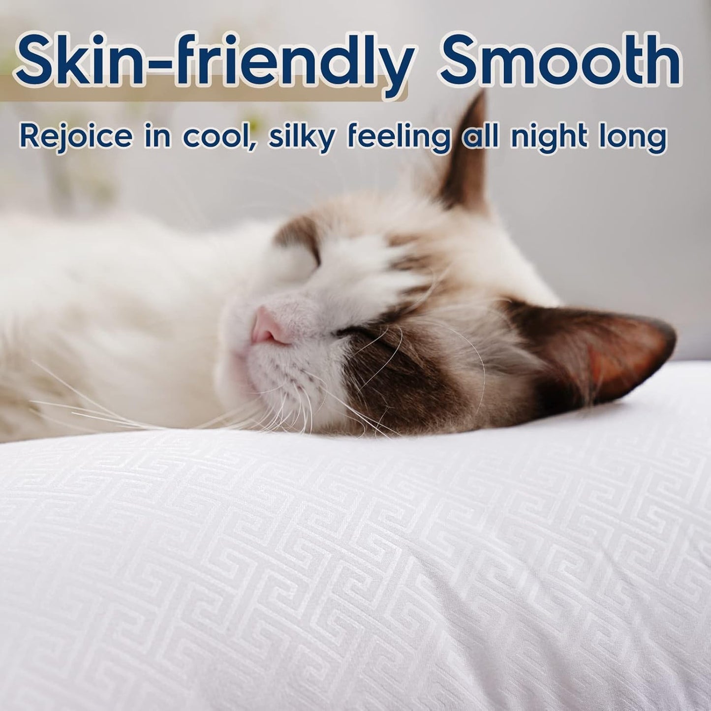 Viewstar Bed Pillows - Hotel Quality Cooling Down Alternative | Set of 2, King Size for All Sleep Positions