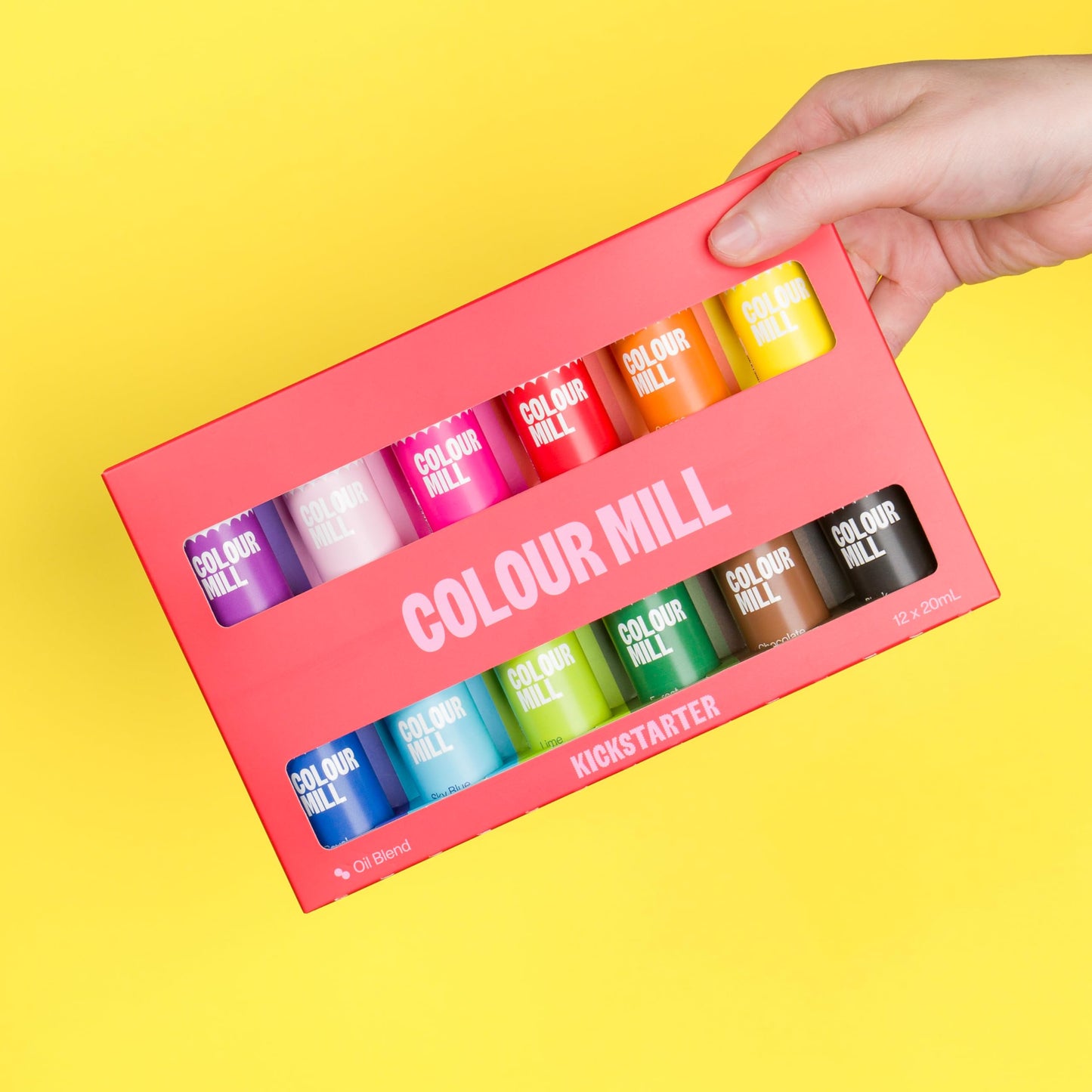 Colour Mill Oil-Based Food Coloring, 20 Milliliters (Kickstarter 12 Pack)