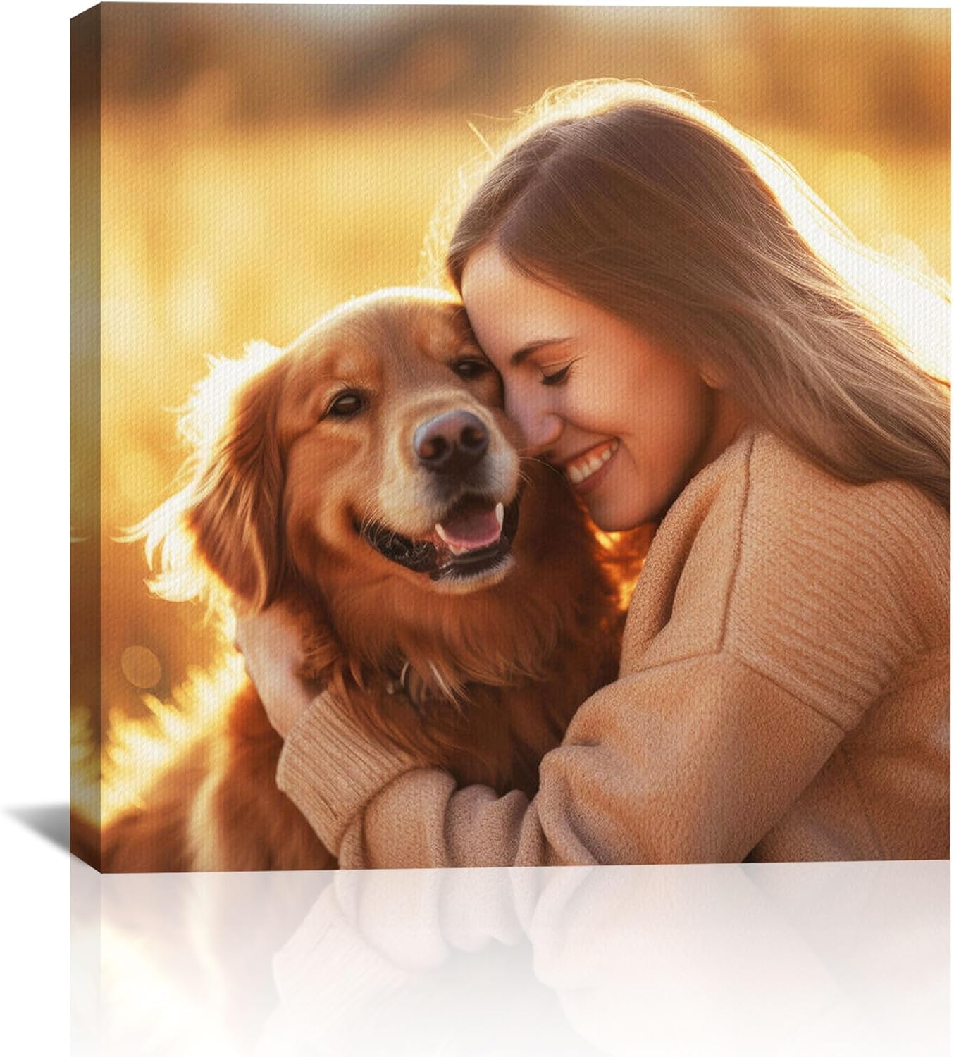 Skiennix Custom Canvas Prints - Personalized Wall Art for Family, Pets & Couples | Framed 8x8
