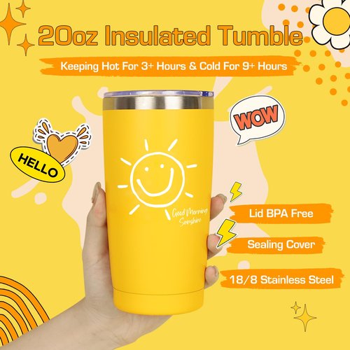 Gift Baskets for Women, 10pcs Unique Birthday Gifts for Women, Best Friend Birthday Christmas Gift, Get Well Soon Gift Basket Sending Sunshine Cheer Up Box for Sister Friendship - BRIGHTEN UP HER DAY