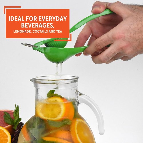 IMUSA Lemon & Lime Manual Squeezer - Max Juice Extraction Citrus Juicer, Green (Pack of 6)