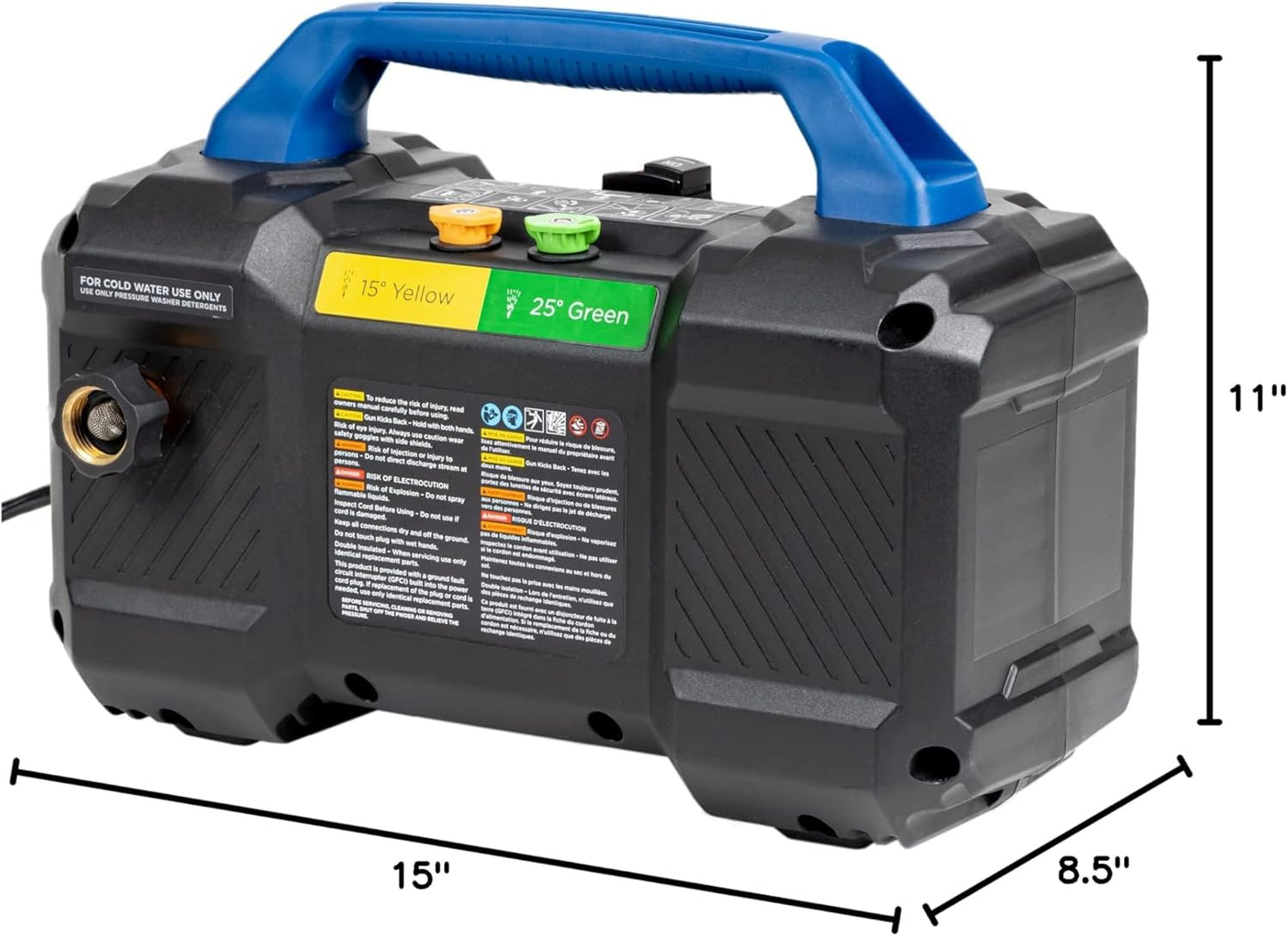 Westinghouse ePX3100v Electric Pressure Washer - 2100 PSI, 1.76 GPM, Foam Cannon & Steel Wand Included