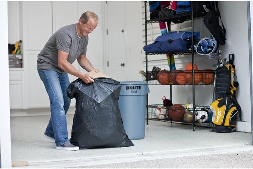 Glad Trash Bags | ForceFlexPlus 30 Gallon Large Drawstring Garbage Bags - 25 Count (Pack of 6)