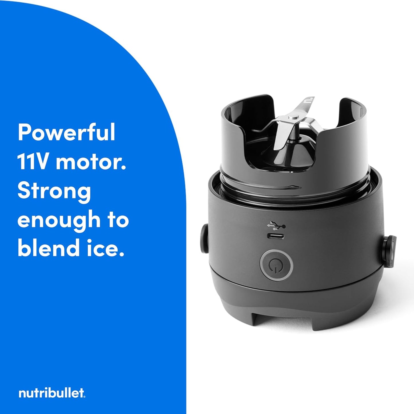 Nutribullet Flip Portable Blender - Cordless Design with Insulated Cup | Sleek Black Finish
