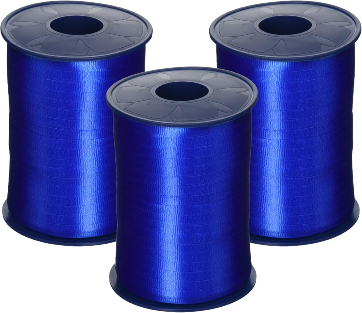 Crimped Curling Ribbon 3-Pack - Light Blue, Light Pink & Yellow - 3/16" x 500 YD for Gift Wrapping & Crafts