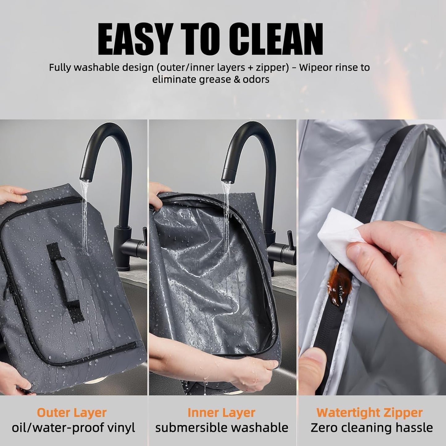 Skiennix BBQ Blanket - 270° Opening Insulated Leak-Proof Meat Resting Bag for Brisket & Turkey | Perfect Gift for Men