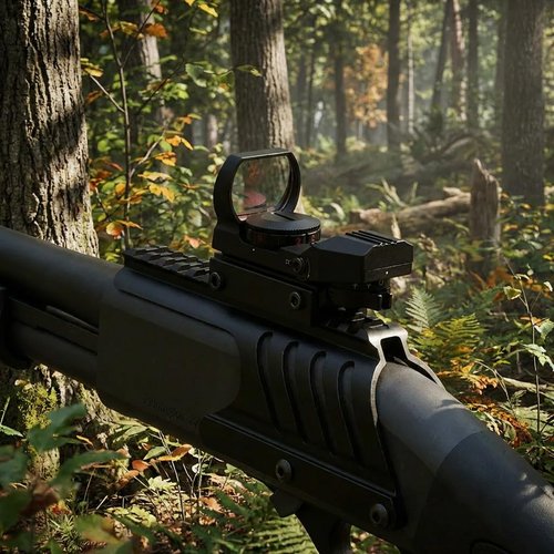 GOTICAL Saddle Scope Mount for 12GA 870 with Reflex Sight Red Green Reticles with Weaver Picatinny Rail Mount (Saddle Mount for 12GA)