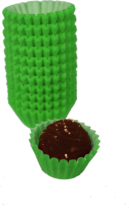 Chocolate Brown Paper Candy Cups - No.4 (1''x3/4'') - 200 Pack for Pastry Chefs