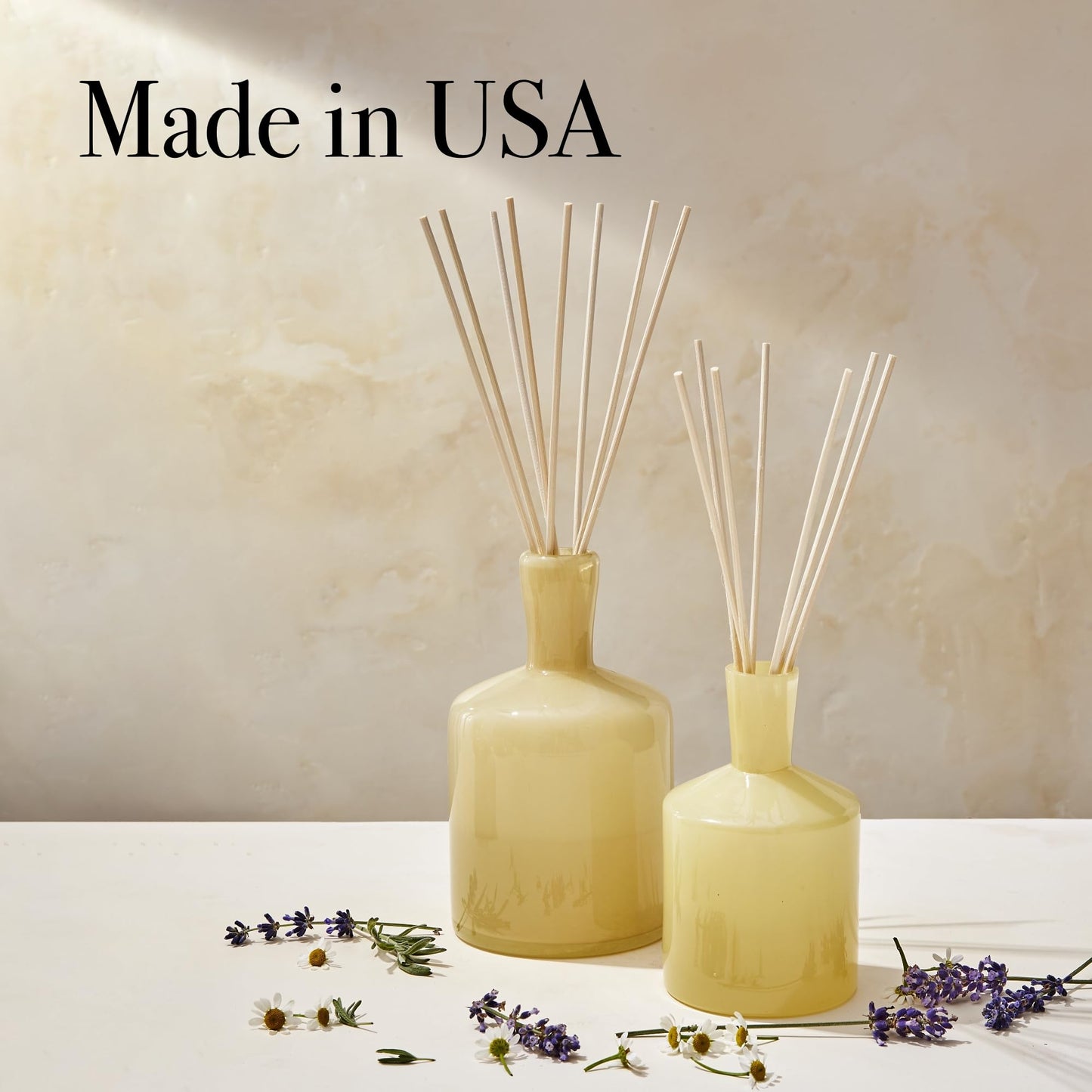 LAFCO New York Reed Diffuser Refill, Chamomile Lavender - 8.4 oz - Up to 4-Month Fragrance Life - Includes Natural Wood Reeds - Free of Dyes & Propellants - Made in The USA
