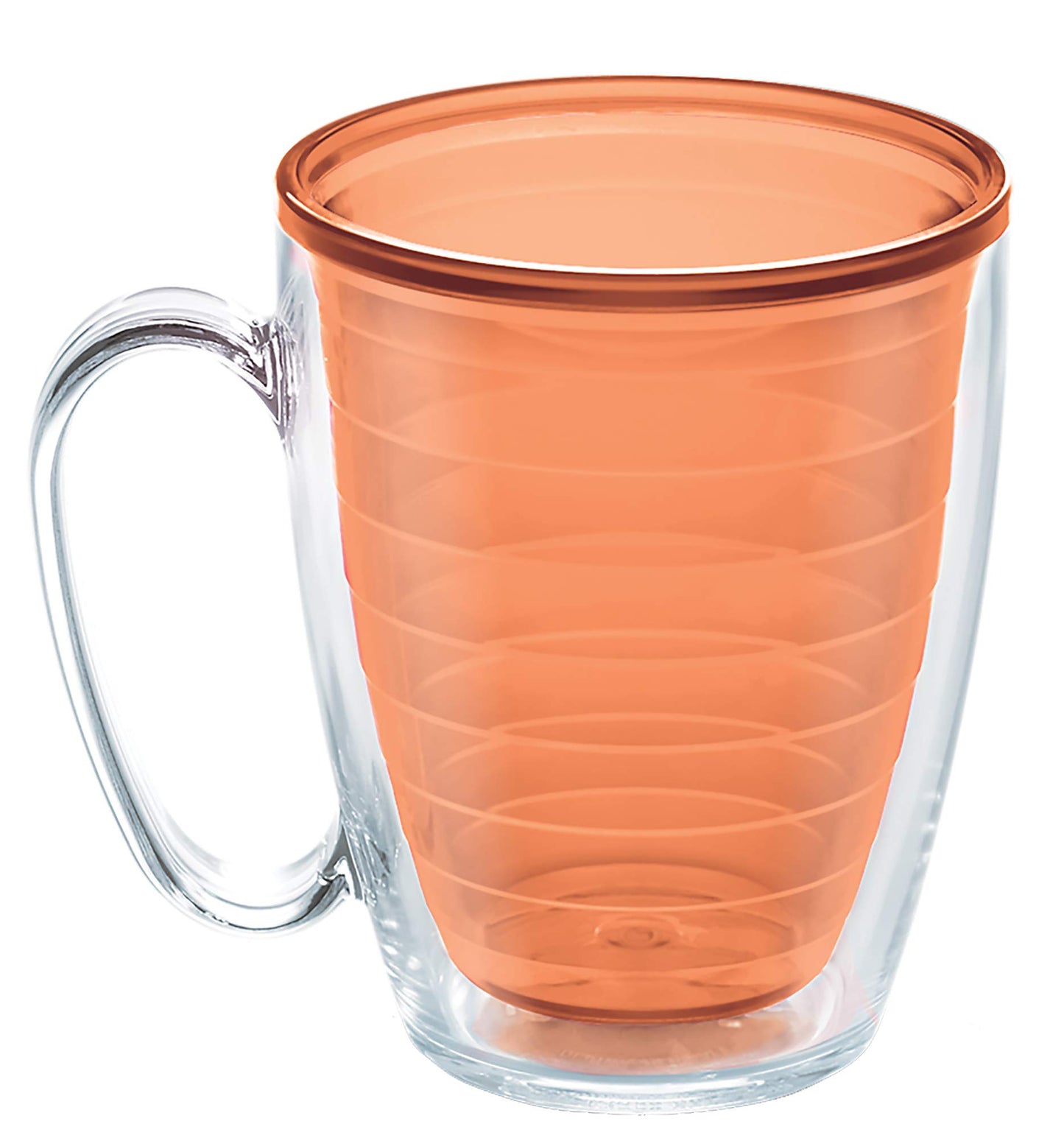 Tervis Clear & Colorful Tabletop Made in USA Double Walled Insulated Tumbler Travel Cup Keeps Drinks Cold & Hot, 16oz Mug, Citrus Sunrise