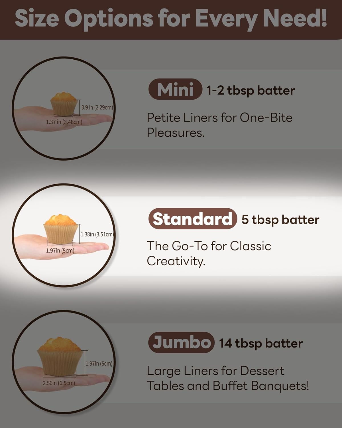 Bake Choice 200-Piece Standard Rainbow Cupcake Liners - Food-Grade, Greaseproof Muffin Wrappers for Baking